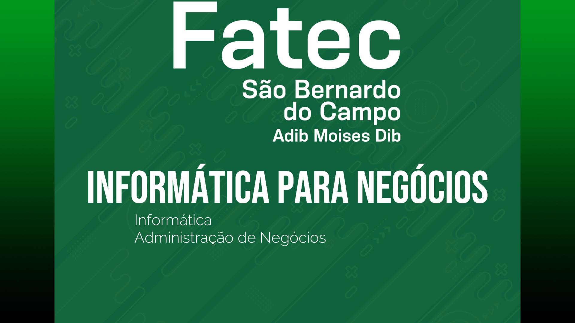 Informática para Negócios