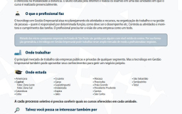 Guia de Profissões Tecnológicas Fatec